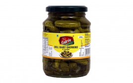Vishaal Entree Dill Baby Gherkins in Vinegar  Glass Jar  370 millilitre